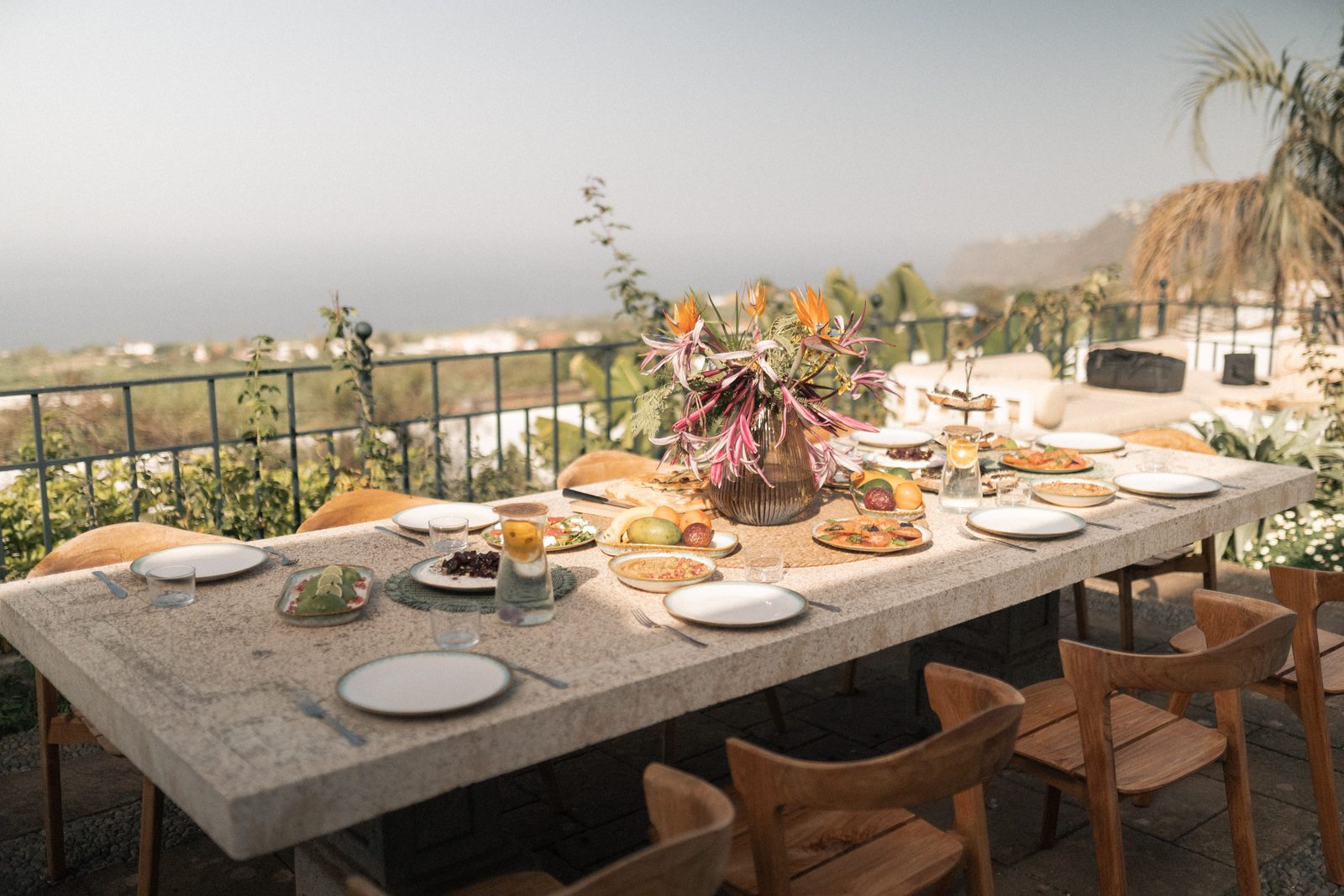 AHORA NYE Retreat Outdoor Feast Table